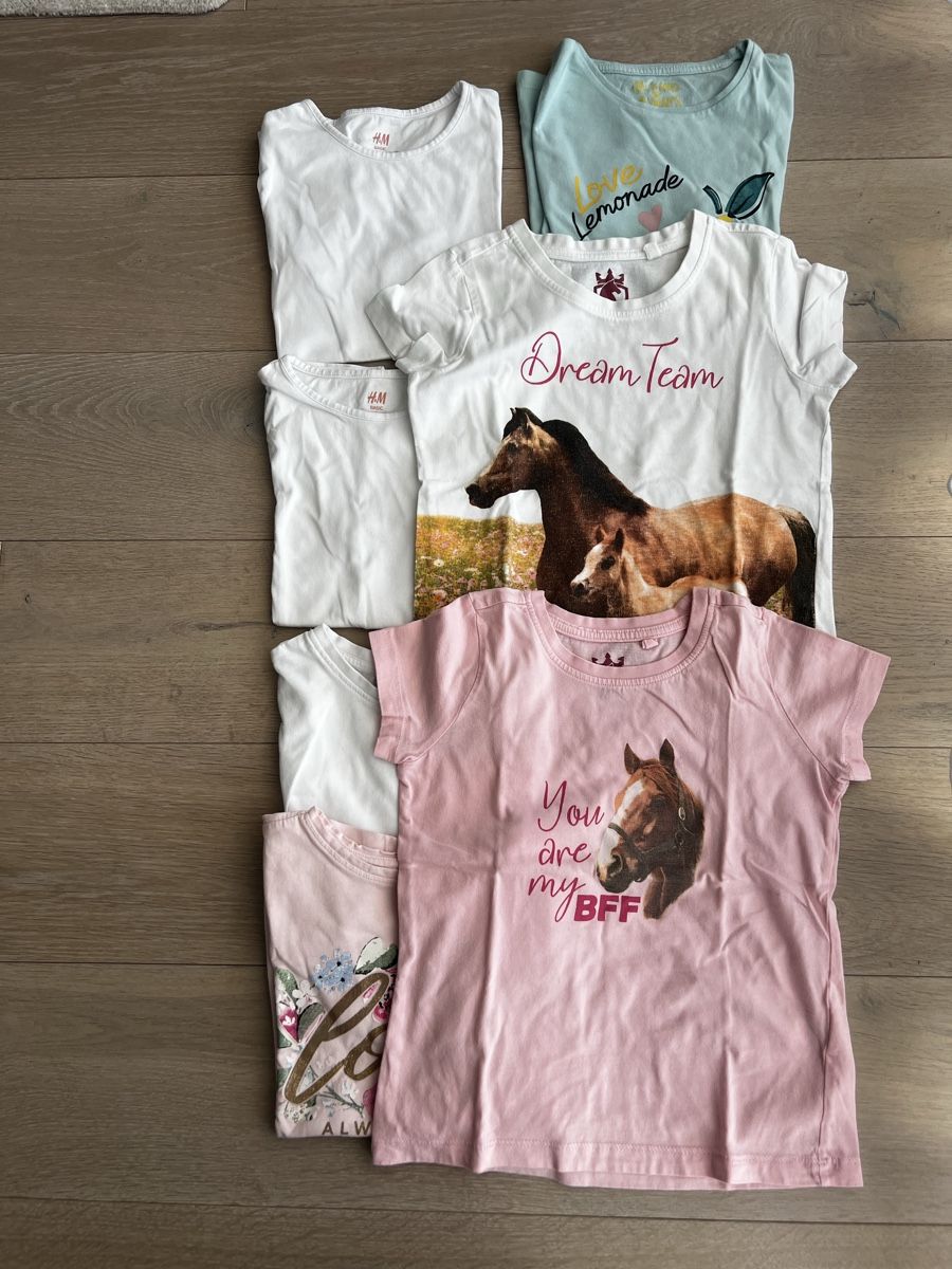 Lotti & Set di vestiti: Mädchen-T-Shirts, Sommertops, Größe 116 cm – Nuovo (secondo la descrizione) da Frick venduto da bla_zt9f 1