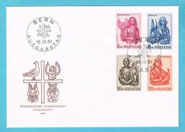 FDC ohne Adresse "Evangelisten" o BERN 18.IX.61 ! Ab Fr.1!