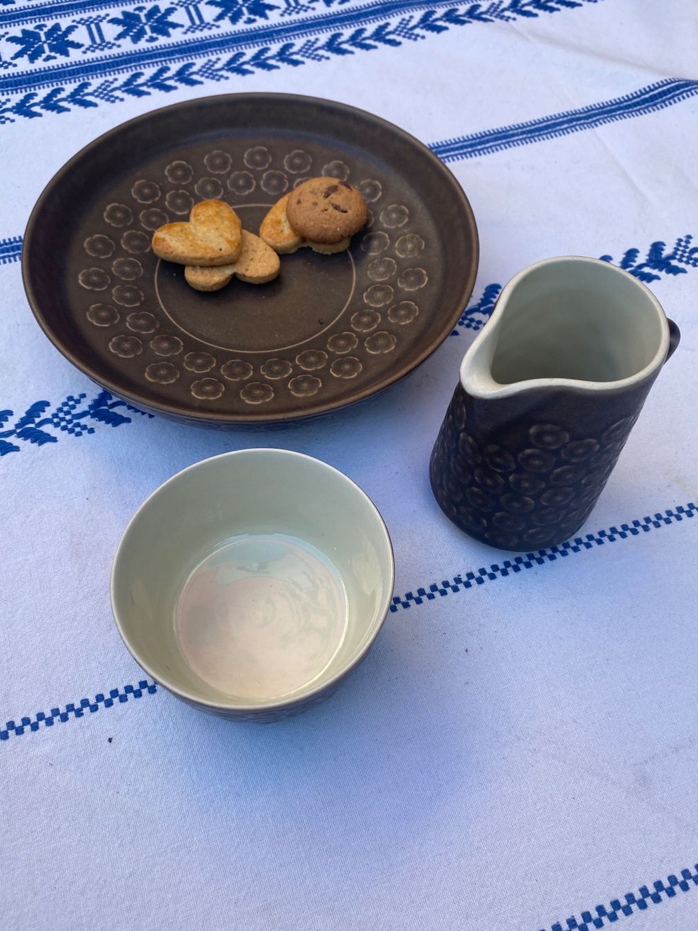 Set di piatti: Set "Umbra" Modell, J. H. Quistgaard, Bing & Grøndahl – Usato da Solothurn venduto da BORGHAGEN 2