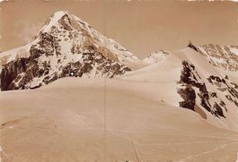 ALPIN: Jungfraujoch, Blick auf Sphinx und Mönch, um 1935