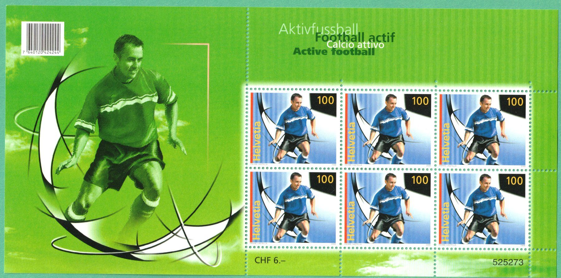 Tutti i francobolli: 2008  K'Bogen   Aktivfussball    postfrisch – Nuovo (secondo la descrizione) da Mellingen venduto da Ginger