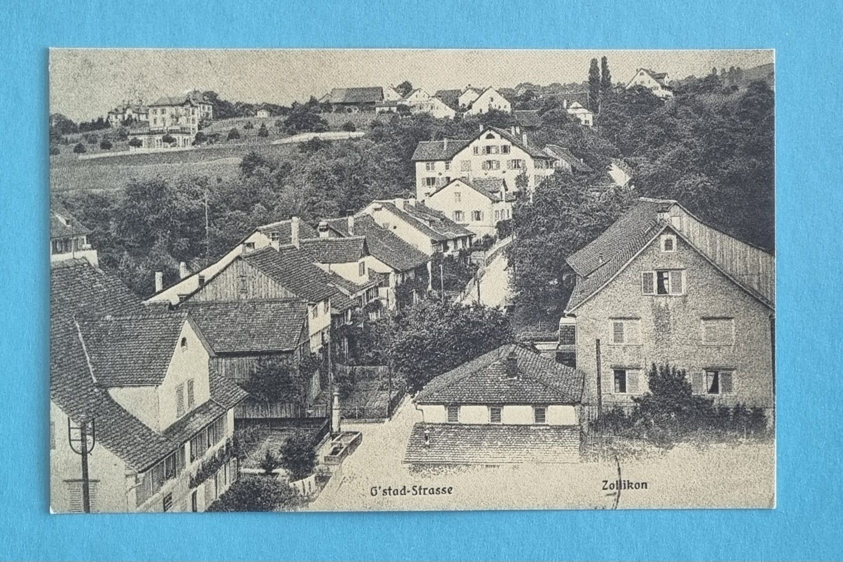 Ansichtskarten: Zollikon - Gstadstrasse - Hinterdorf um 1930 – Gebraucht aus Rothrist von RROENK