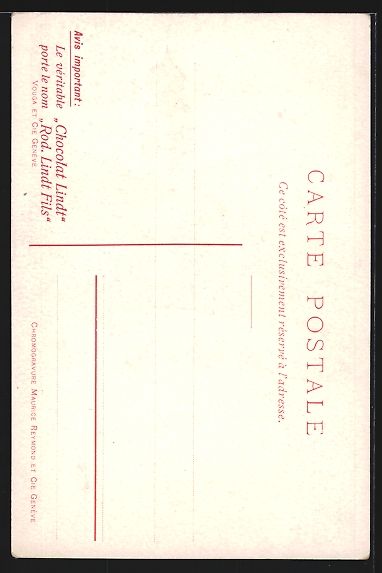 Cartoline postali: Künstler-AK Davos, Kirche mit Ortsblick – Usato da Berlin venduto da bartko-reher 1