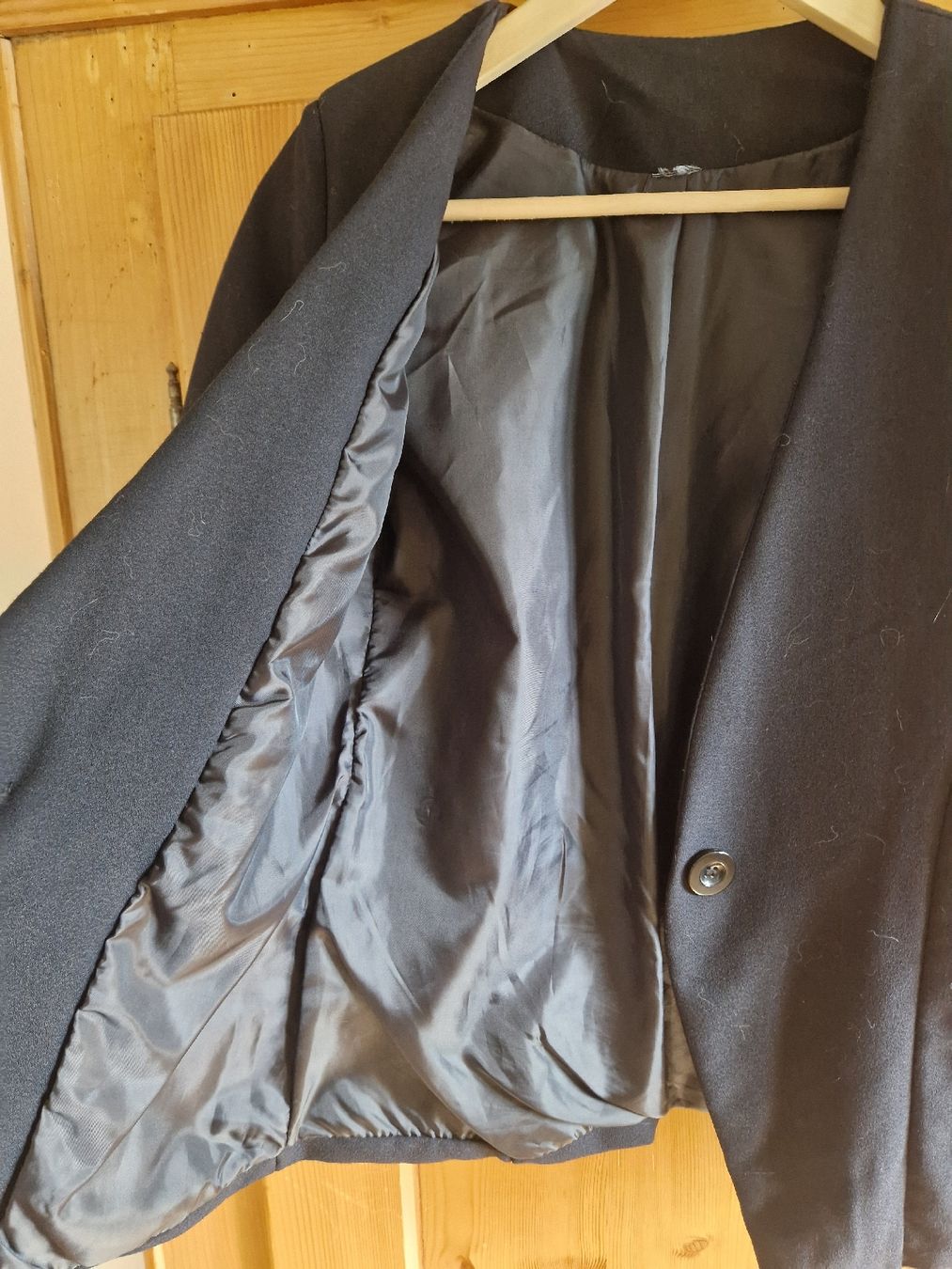 Giacche: Schicker schwarzer Kurz - Blazer mit 3/4 Ärmel, Gr S – Usato da Weggis venduto da Oswadan 1