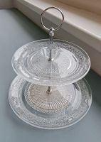 Etage Platte aus Glas, vintage Stil, sehr elegant!