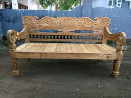 Bank Teakholz Gartenbank Sitzbank Teak Holzbank Gartenmöbel