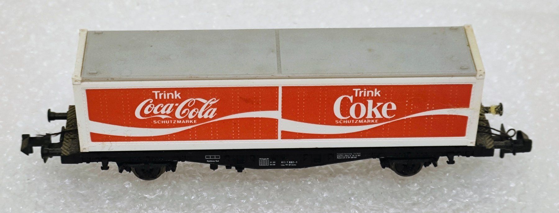 Fleischmann Modellini di ferrovie: Coca-Cola Eisenbahnwagen Spur N – Usato da Pfäffikon ZH venduto da Colacity 3