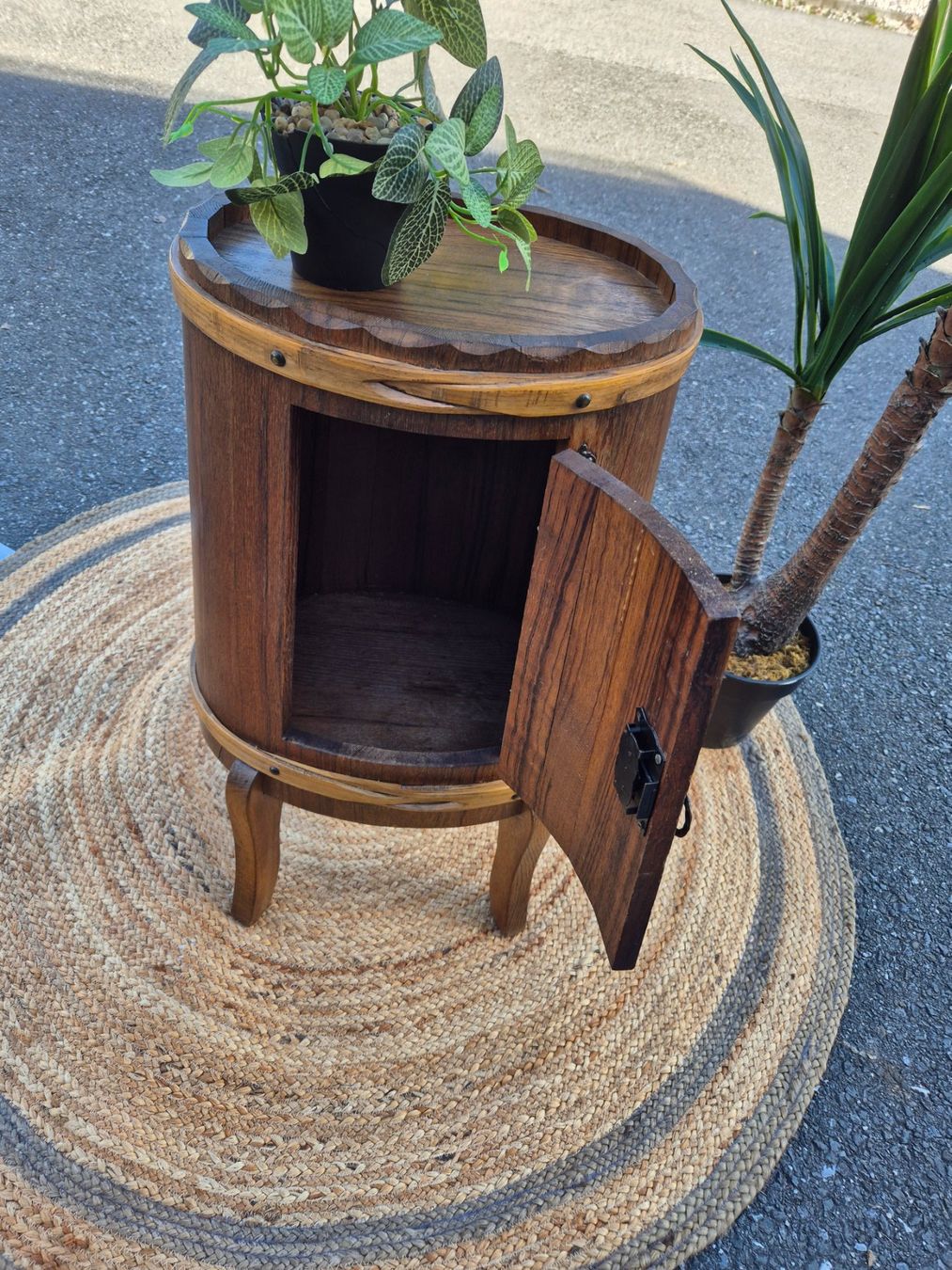 Comodini: Petit meuble style tonneau ancien – Usato da Fully venduto da tameab 1