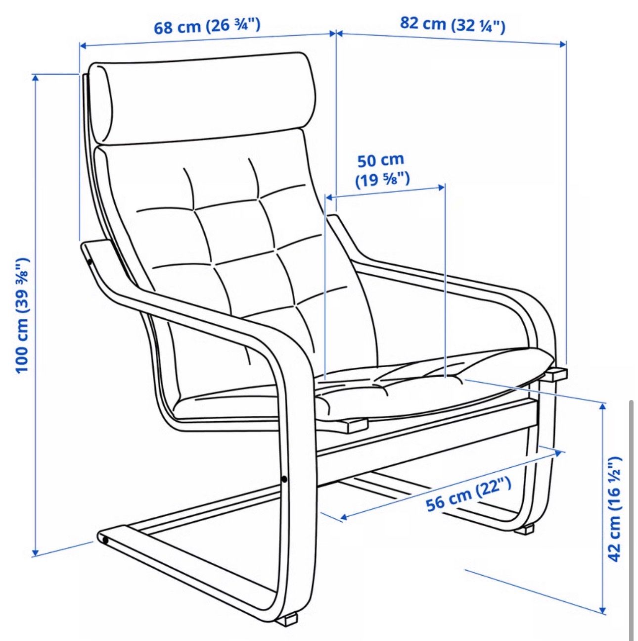 Ikea Fauteuils: Ikea Sessel Poäng inkl. Hocker – D'occasion à Kleinandelfingen par philippkaegi 2