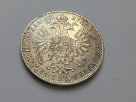 🇦🇹 Austria 1 Florin 1861 ** XF ** Silver 12.35g .900
