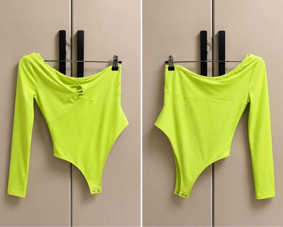 Tops: Body langarm Neongrün Grösse M  – Gebraucht aus Horgen von Niko_V