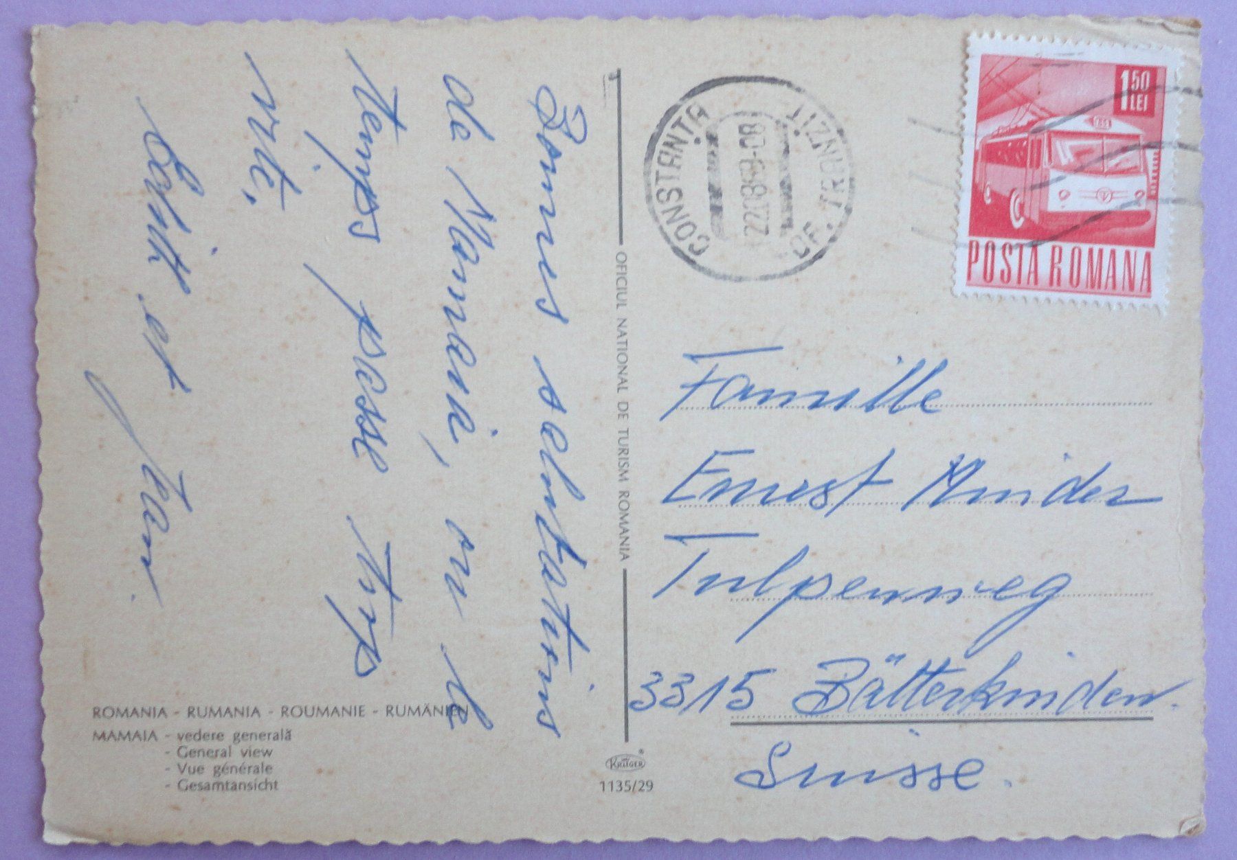 Cartoline postali: Roumanie - Mamaia - Vue générale – Usato da Fétigny venduto da Billy2miny 1