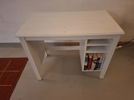 Schreibtisch weiss mit Regal