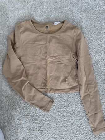 H&M Sport Langarmshirt gerippt 