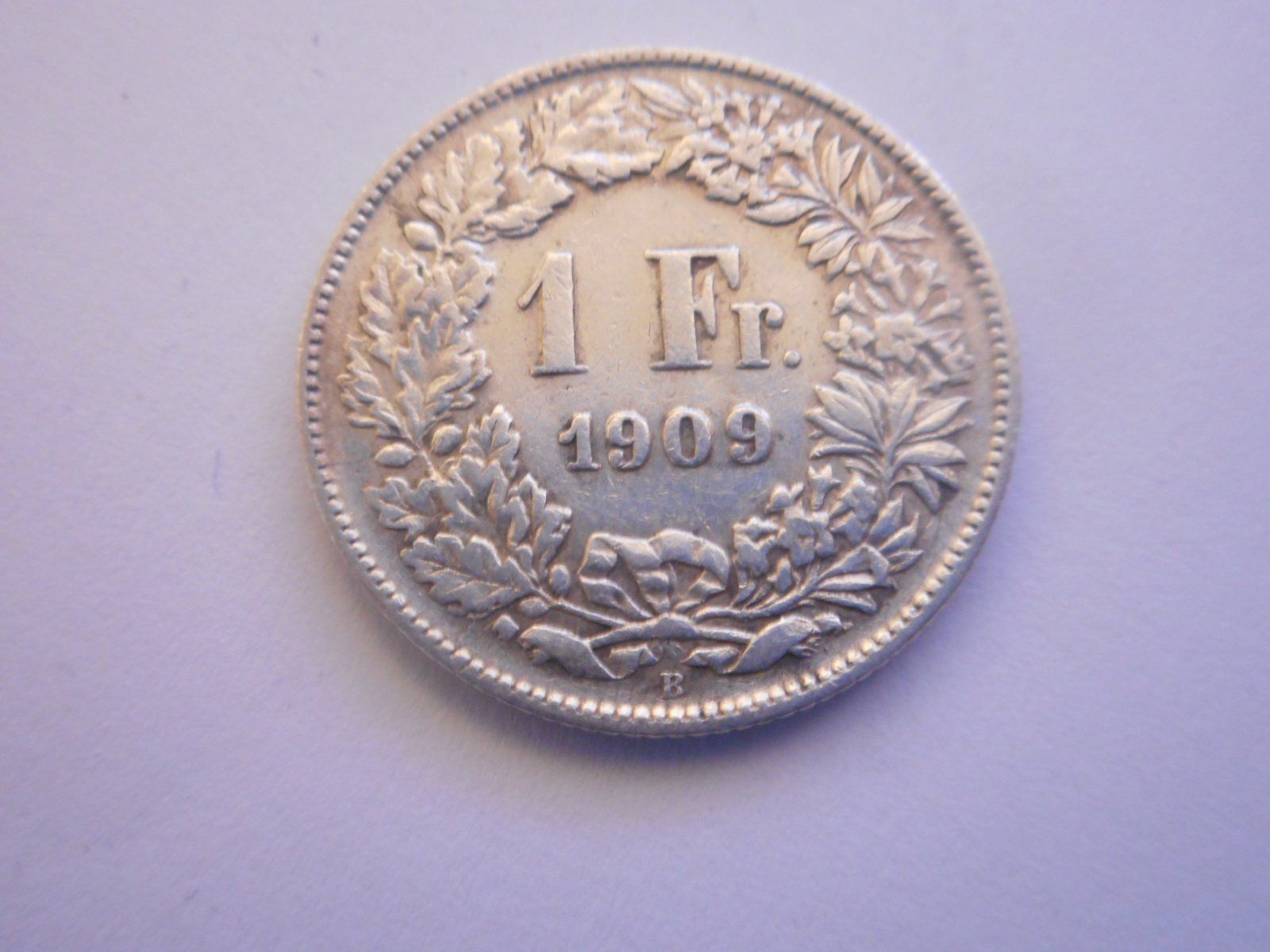 Tutti le monete: 1 Fr. 1909 silber ss+ – Usato da Kriegstetten venduto da pizlad2010
