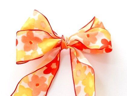 Dekobänder: Dekoband Blumen rot – Neu (gemäss Beschreibung) aus Schlatt TG von kreativ-atelier