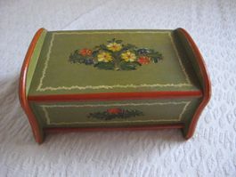 Schmuck Schatulle /mit Bauernmalerei/Alt