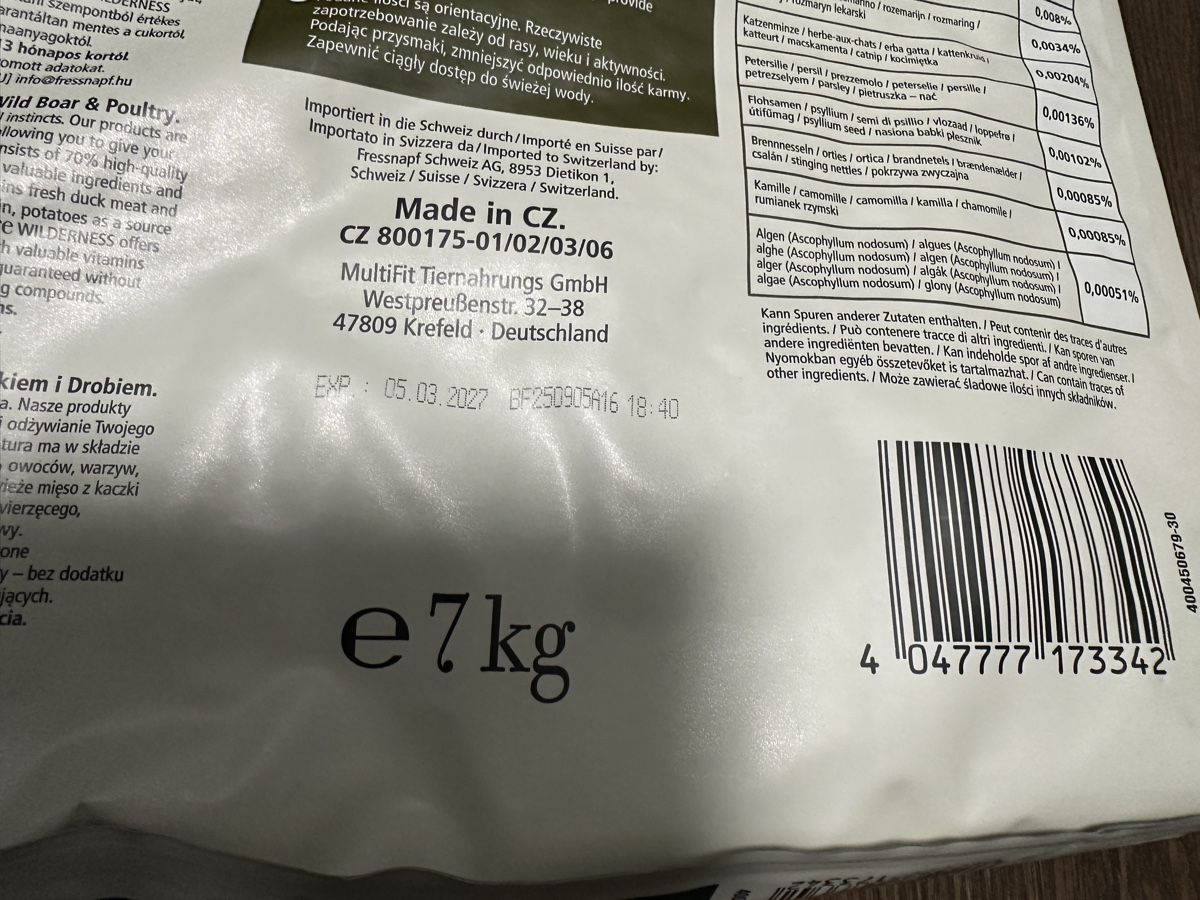Nourriture: 3 x 7kg Katzenfutter Real Nature – Neuf avec emballage d'origine à Zürich par ACG03 3