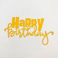 HAPPY BIRTHDAY (L) STANZSCHABLONE