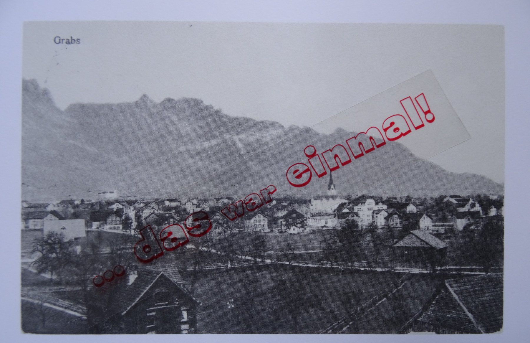 Cartoline postali: St.Gallen Rheintal Grabs  anno 1913 – Usato da Safnern venduto da Wstussi