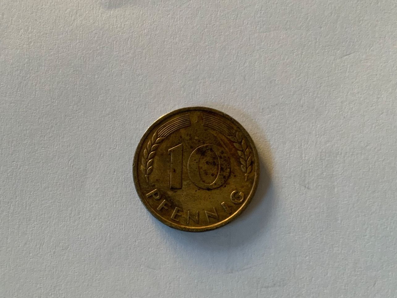 Tutti le monete: 10 Pfennig - Deutschland - 1950 D – Usato da Sempach Station venduto da blackhors