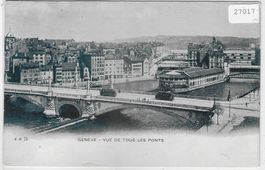 Geneve - Vue de Tous les Ponts - Tram
