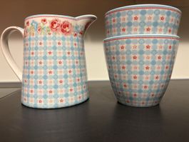 Greengate Krug und Tassen