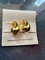 Boucles d’Oreilles en Plaqué Or en Forme de Goutte
