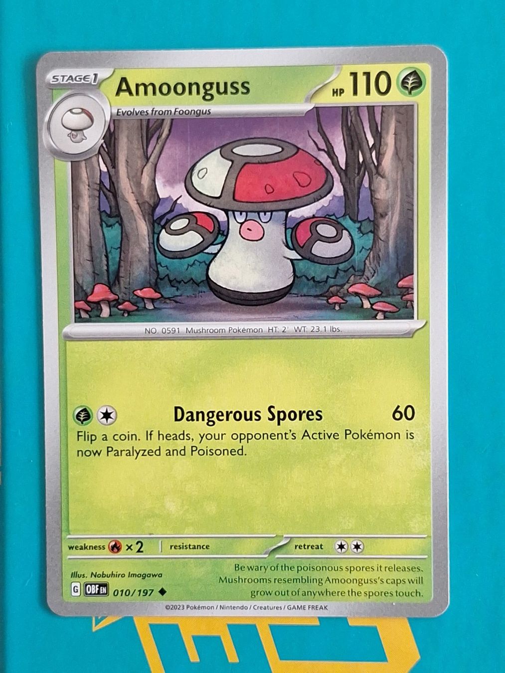 Pokémon Sammelbilder & Trading cards: Amoongus - Pokemon Obsidian Flames – Gebraucht aus Altstätten SG von GGsGameshop