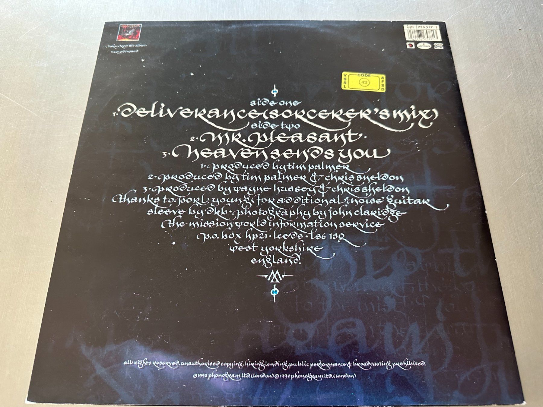 Dischi in vinile: THE MISSION 12 DELIVERANCE – Usato da Sion venduto da jaipur1401 1