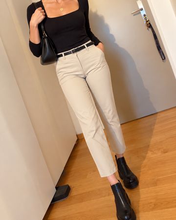 CAMBIO Renira Hose – Gr. 38 – Beige / Ecru – Stretch