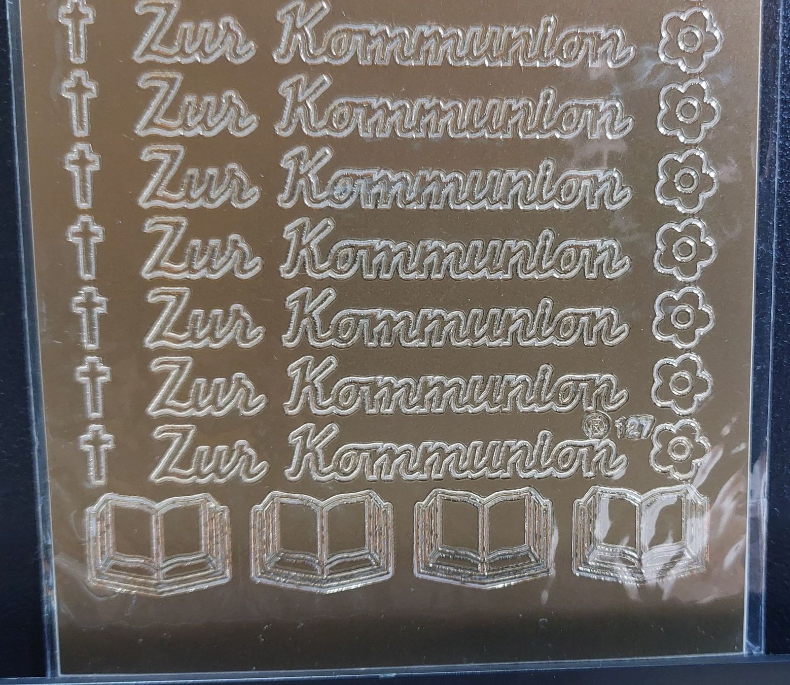 Sticker: Aufkleber "Zur Kommunion" Gold oder Silber / Neupreis 2.90 – Nuovo e nell'imballaggio originale da Zollikofen venduto da Blackie 7