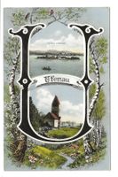 Buchstaben-Karte U - Insel Ufenau (SZ) Kapelle - um 1915