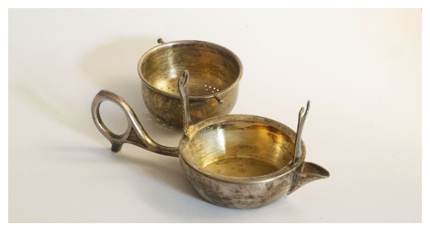 Elettrodomestici da cucina: VINTAGE Teesieb m. Abtropfschale – Usato da Flamatt venduto da samowarow 3