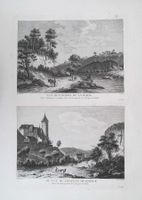 Birseck und Birs Originalkupferstich 1780