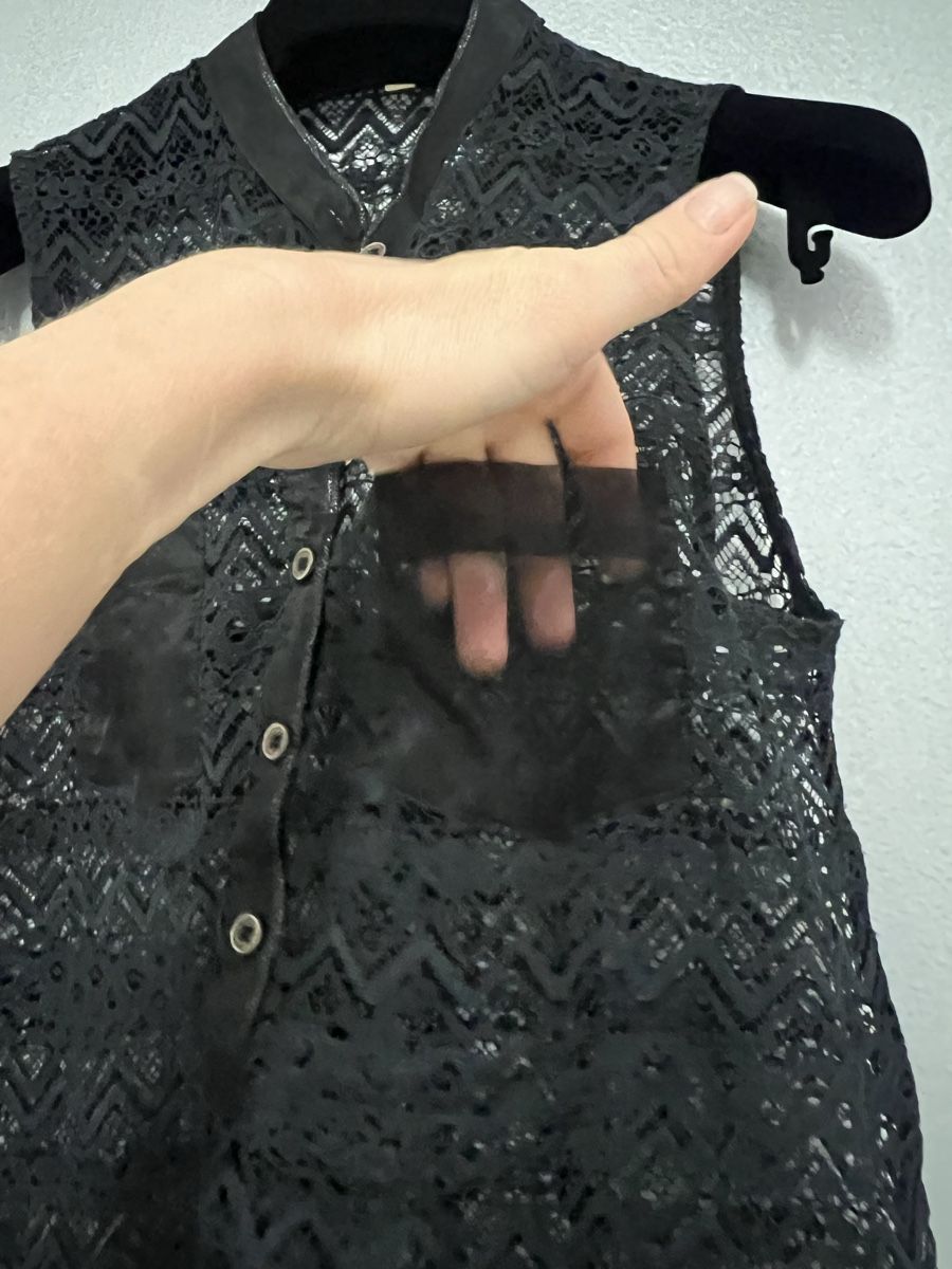 Camicette: Damen-Bluse, Größe 34. Transparenter Spitzenstoff. – Usato da Zürich venduto da Kos12345 3