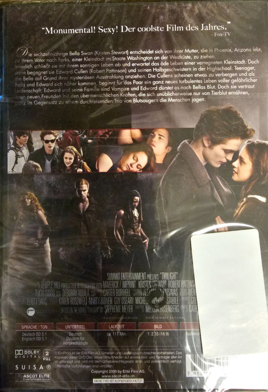 Tutti i DVDs: Twilight - Biss zum Morgengrauen – Nuovo e nell'imballaggio originale da Wahlen b. Laufen venduto da Cg10 1