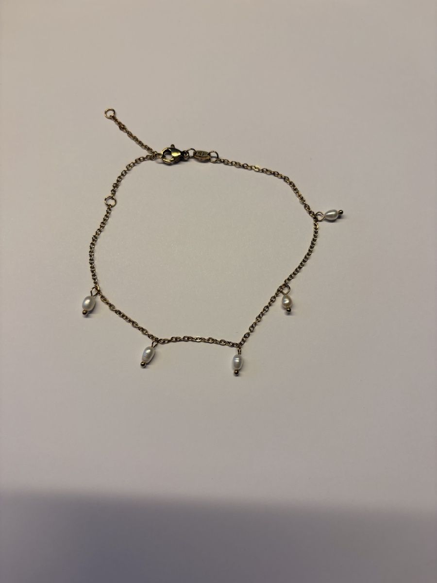 Bracciali & Braccialetti: Luamaya Perla Blanco Anklet Gold – Nuovo (secondo la descrizione) da Ottenbach venduto da il_x18