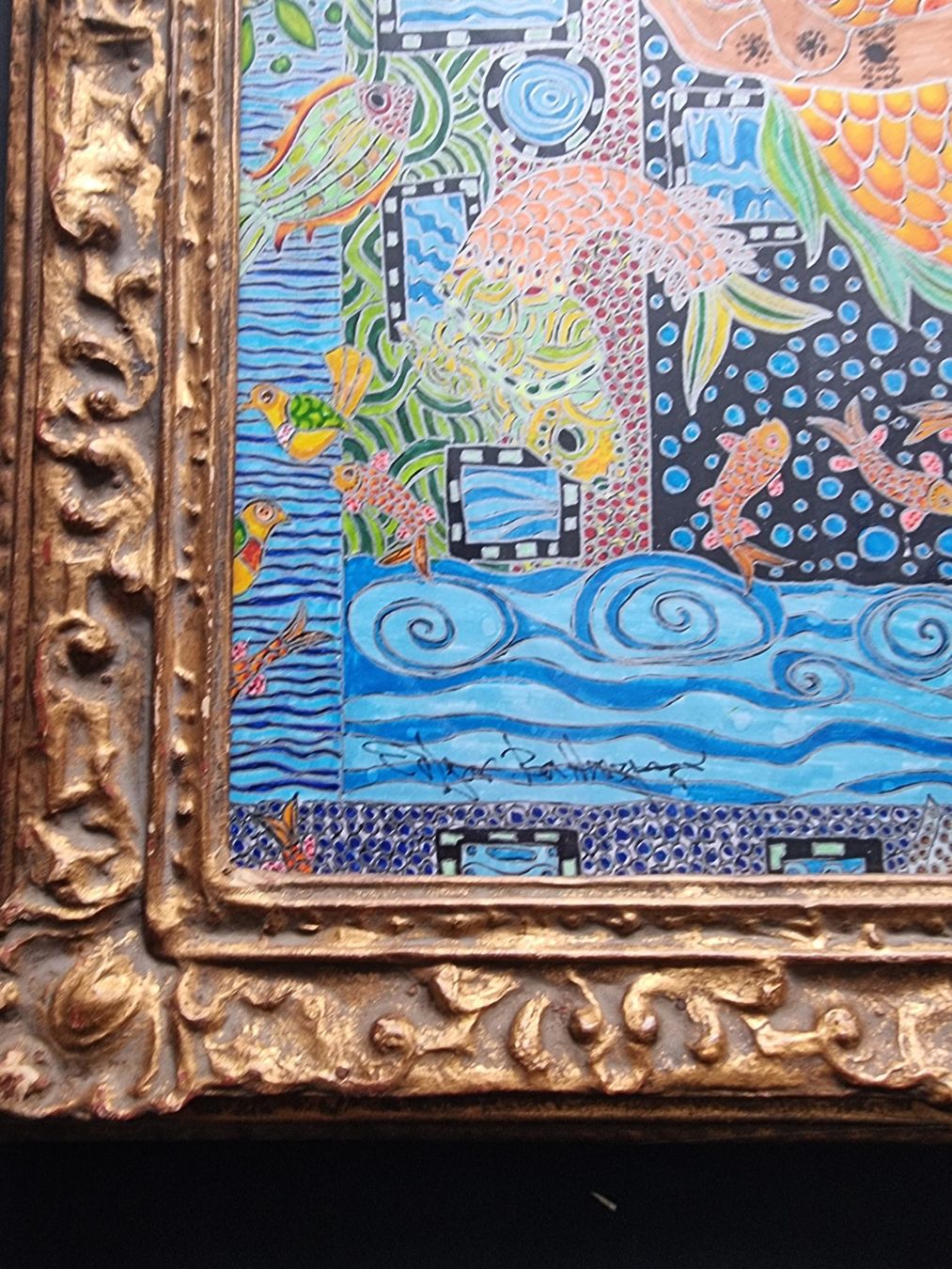 Dipinti: EDGAR BALTENSPERGER ORIG. MISCHTECHNIK SIGNIERT MIT RAHMEN – Usato da Gersau venduto da kunst-online 9