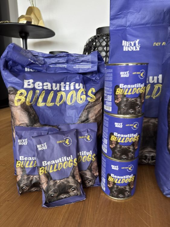 Hey Holy  Beautiful Bulldogs (Trocken-, Nassfutter & Snacks (Neu und  originalverpackt) in Frick fr CHF 99  nur Abholung auf Ricardo kaufen