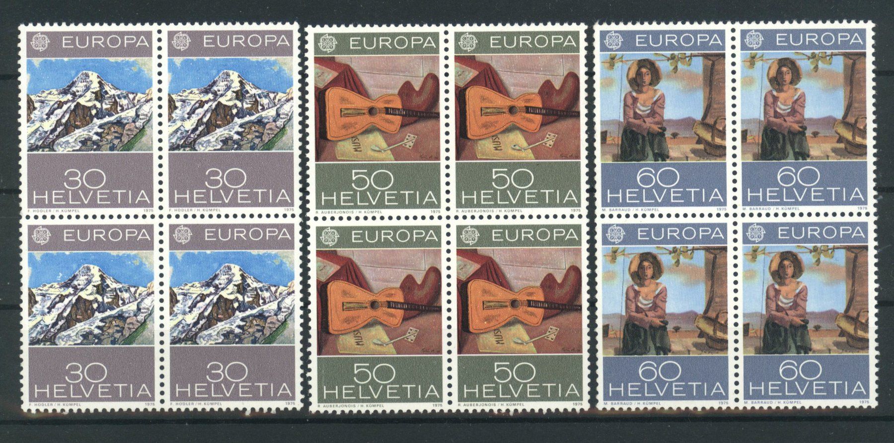 Tutti i francobolli: 1975, Europa, Viererblöcke ** – Nuovo (secondo la descrizione) da Willisau venduto da Vollstempel