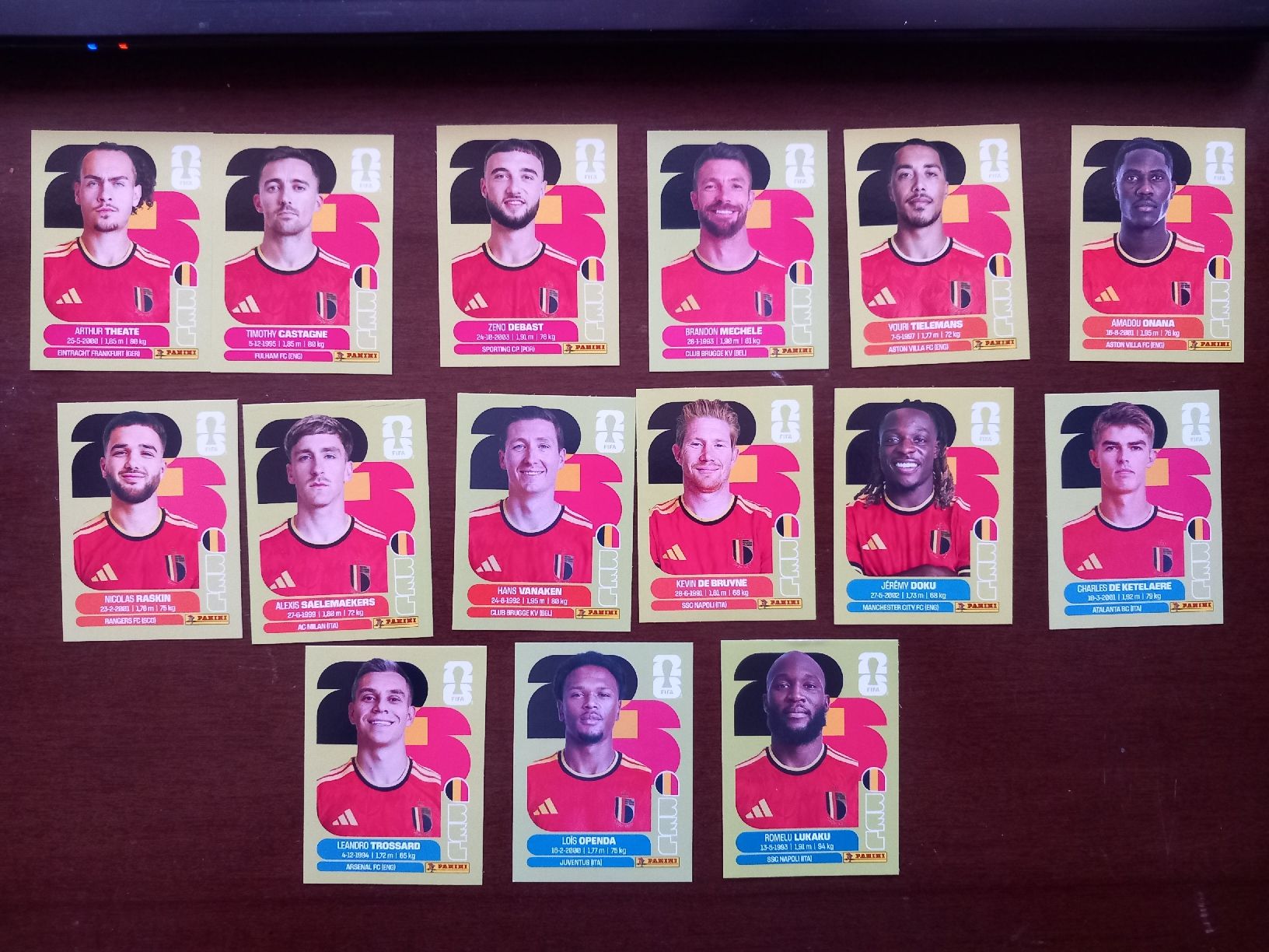 Panini Carte collezionabili: Panini FIFA World Cup 2026 Team BEL  – Usato da Salavaux venduto da Lune_Diurne