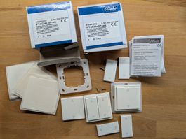 2x Eltako FT4CH+2P-w EnOcean Funktaster Feller EDIZIOdue