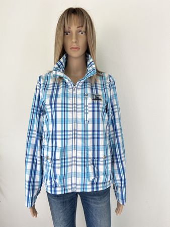 Blue White Plaid Jacket Ralph Lauren, Size M
