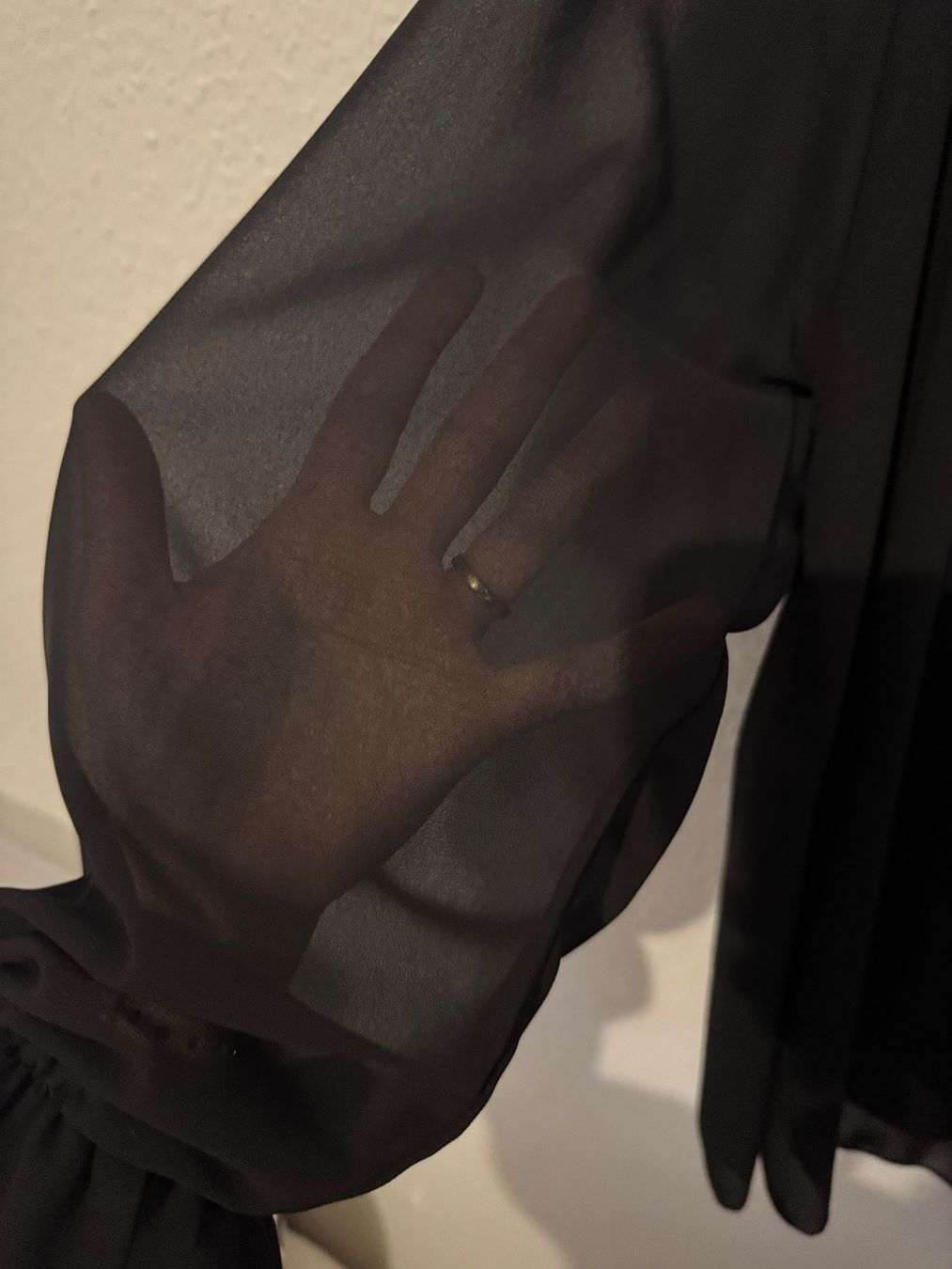 Camicette: Sexy transparente, schwarze Bluse, Grösse M – Usato da Künten venduto da bel_6wn2 2