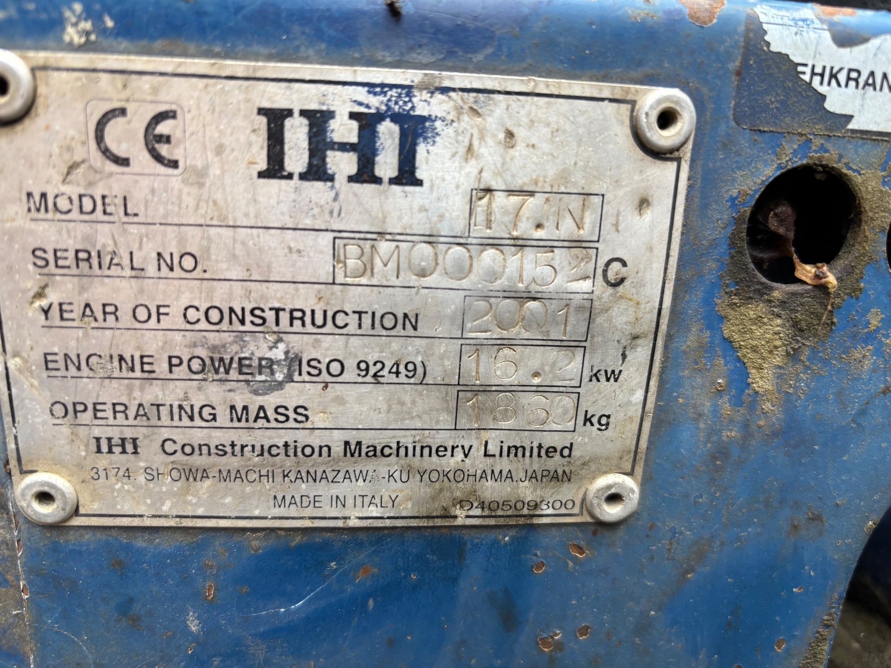 Hutter Escavatori: Bagger Baumaschine HUTTER IHI17NE gartenbau – Usato da Niedergösgen venduto da Easthilldonze 5