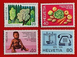 WERBEMARKEN SATZ 572 - 575 1976** POSTFRISCH