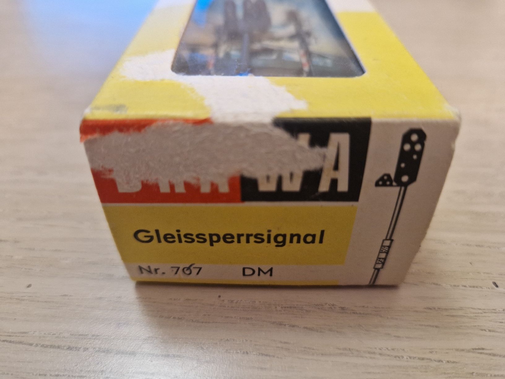 Brawa Modellini di ferrovie: Brawa 707 Gleissperrsignal H0 OVP – Usato da St-Aubin-Sauges venduto da tantome 1
