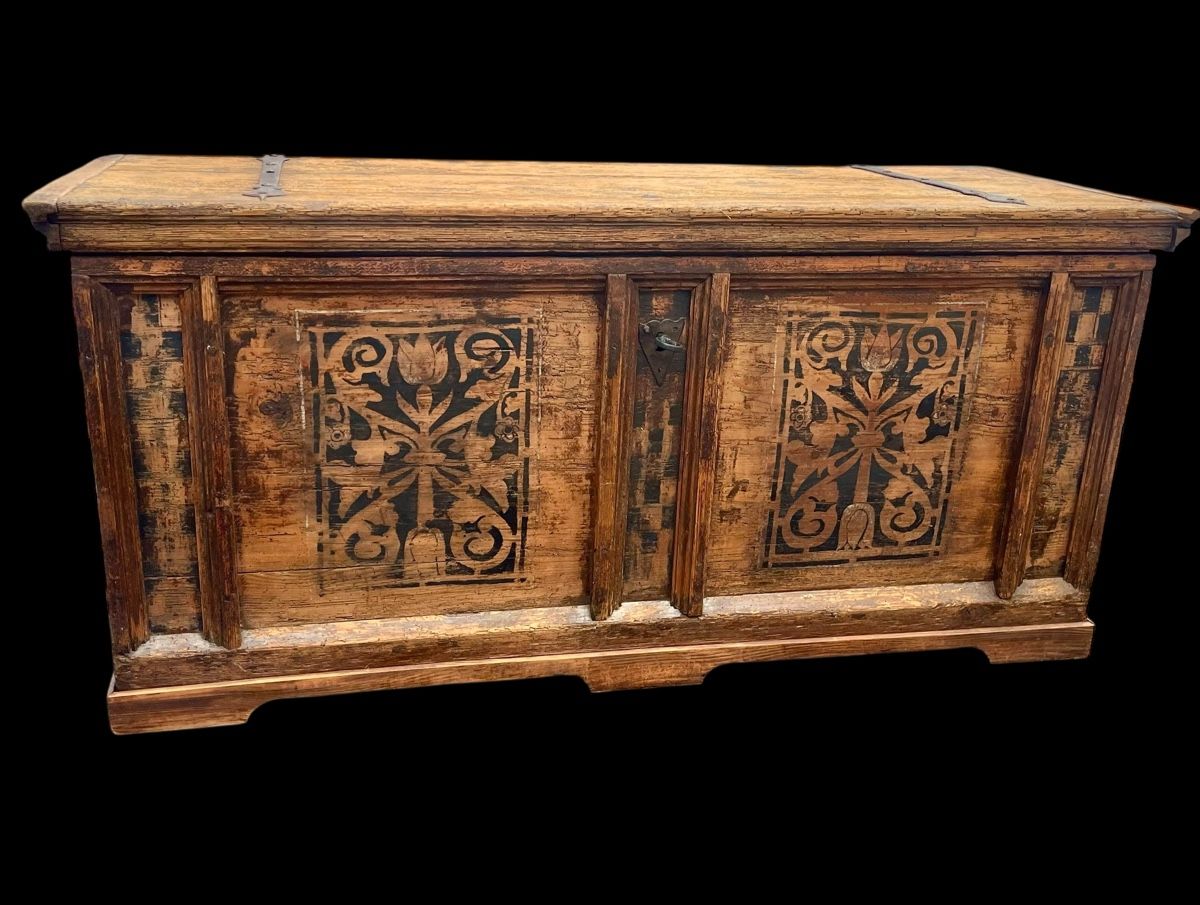 Cassapanche: Flimser Truhe mit Verweis Caviezel 1698 – Usato da Ottikon venduto da san_w99n 7