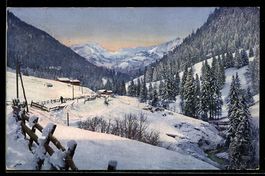 AK Gstaad, Verschneite Talpartie